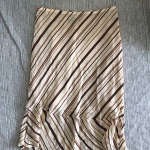 Vintage Sandra Angelozzi striped midi skirt